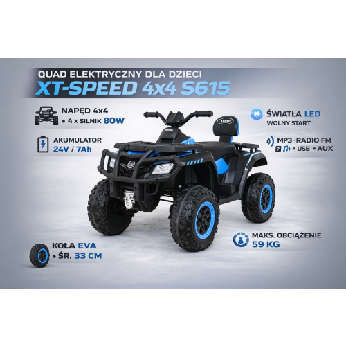 Quad dla dzieci s615 silniki 200W